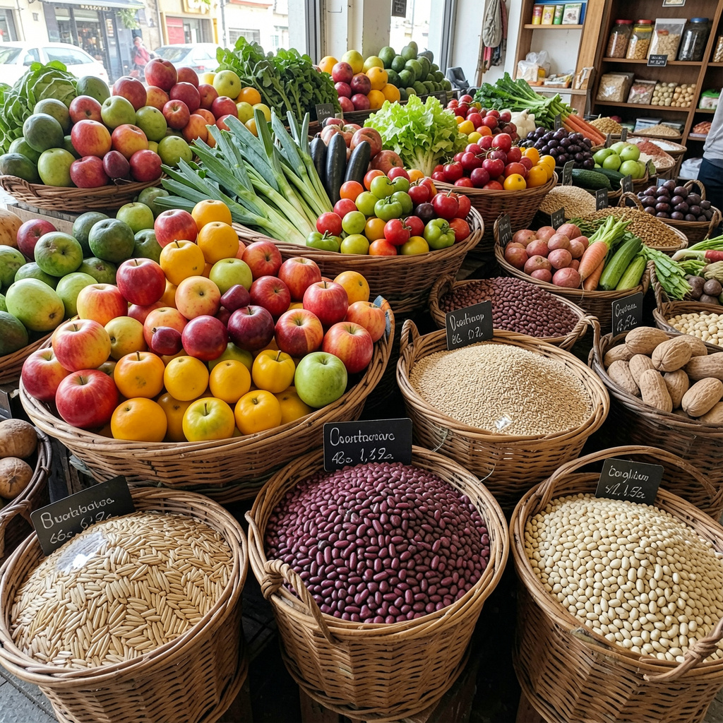 Diverse nutritious foods